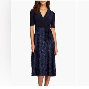 NWT Alex Evenings- Embellished Surplice
Cocktail Dress Size 22w